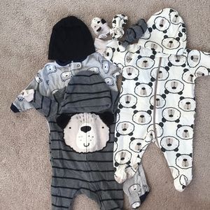 Cute Baby Boy Sleepers